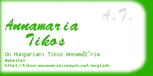 annamaria tikos business card